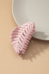 Feather shape hair claw clip