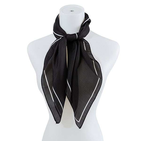 CHIC SATIN FASHION SQUARE NECK SCARF