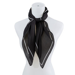 CHIC SATIN FASHION SQUARE NECK SCARF